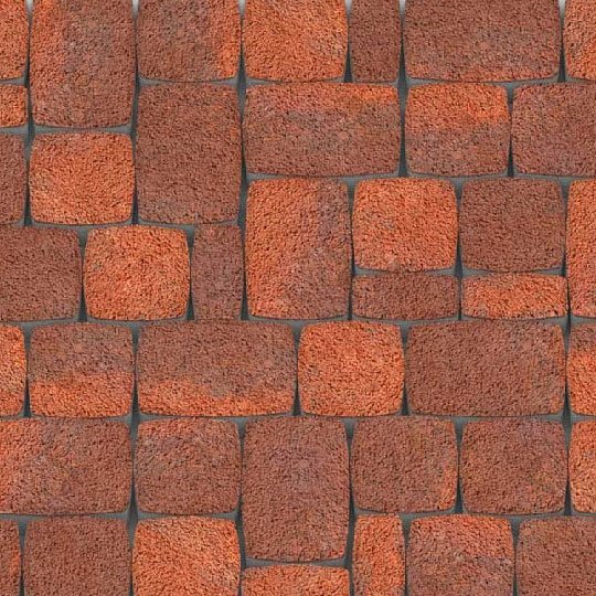 Тротуарная плитка Каменный Век Классико Модерн ColorMix 60 мм Вишнево-оранжевый Гранит фото 1