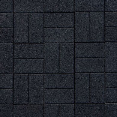 Брусчатка Выбор Прямоугольник Стоунмикс 2.П.8 80 мм. Черный фото 1