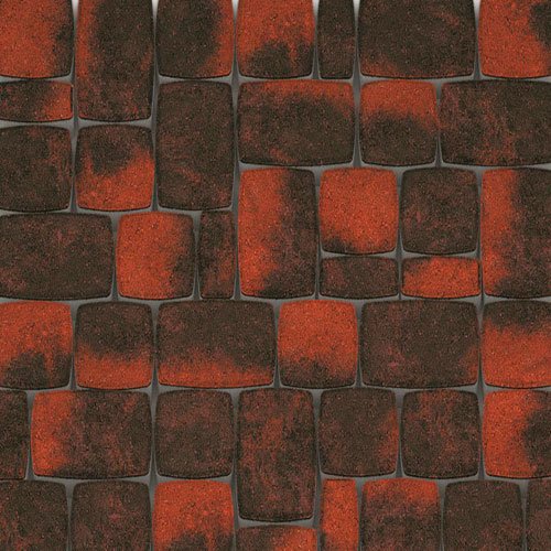 Тротуарная плитка Каменный Век Классико Модерн ColorMix 60 мм Черно-красный фото 1
