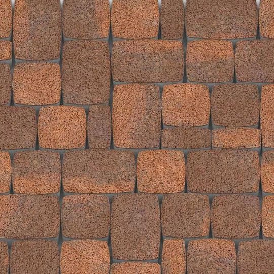 Тротуарная плитка Каменный Век Классико Модерн ColorMix 60 мм Коричнево-оранжевый Гранит фото 1