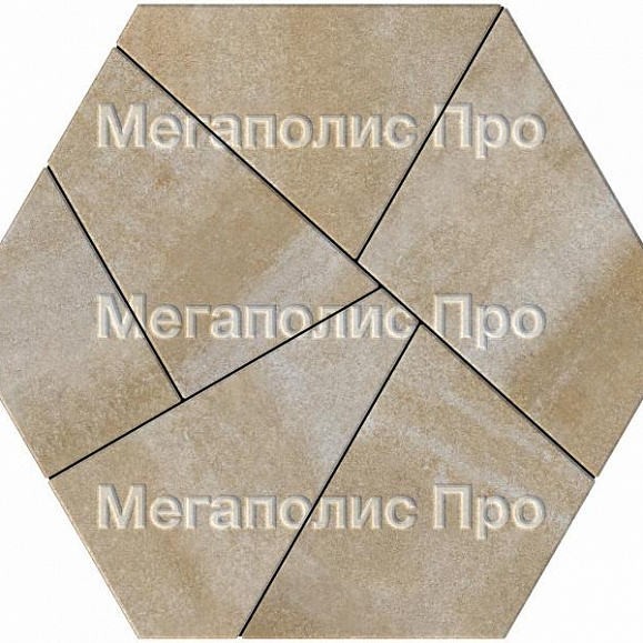 Тротуарная плитка Выбор Оригами Б.4.Фсм.8 80 мм Искусственный камень Степняк фото 3