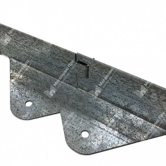 Металлический бордюр из оцинкованной стали (толщина стали 1,5 мм x2) h60, L1200, b70 фото 4