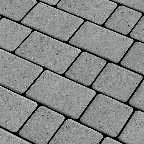 Тротуарная плитка Старый город 60 мм, цвет Серый фото 2