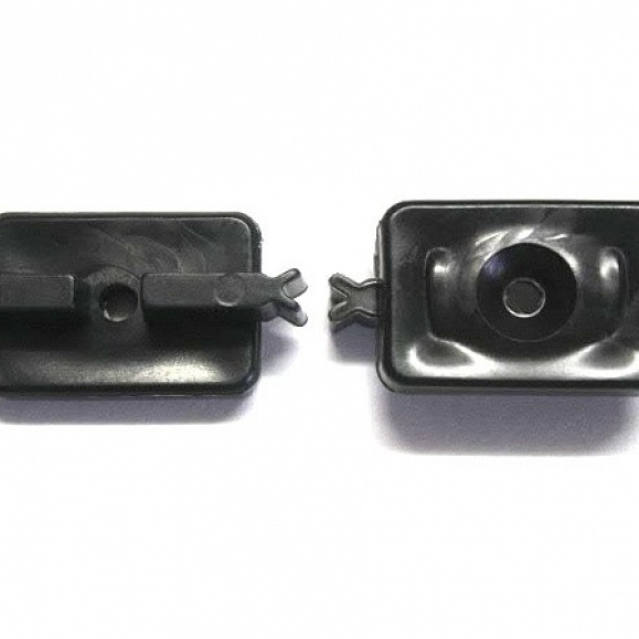 Клипса пластик для лаги из металла MasterDeck цвет черный фото 1