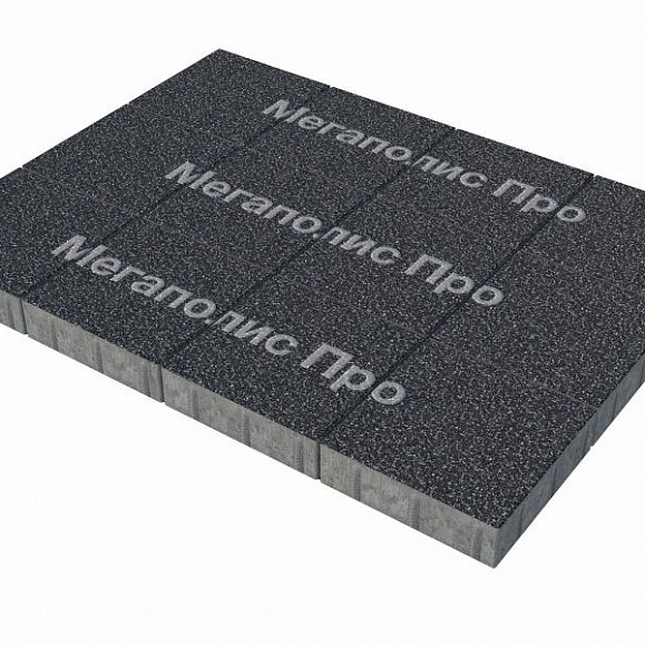 Тротуарные плиты Выбор Квадрум  Б.5.К.6 500х500х60 мм Стоунмикс Черный с белым фото 3