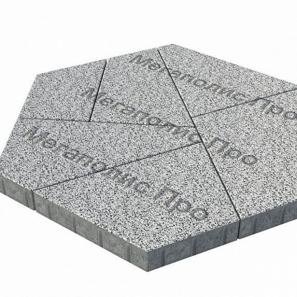 Тротуарная плитка Выбор Оригами Б.4.Фсм.8 80 мм Стоунмикс Бело-черный фото 2