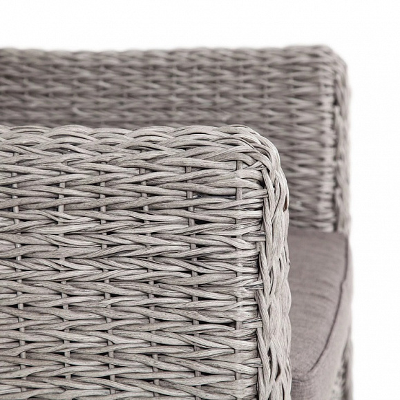 Кресло Кальяри 4SIS из искусственного ротанга (гиацинт), цвет серый фото 4
