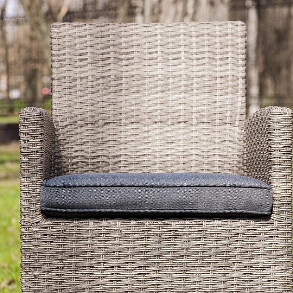 Обеденное кресло Fiona Royal Family из искусственного ротанга, цвет серый фото 3