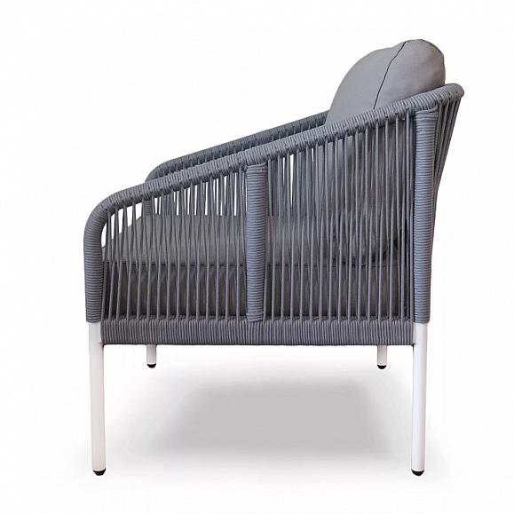 Кресло Канны 4SIS из роупа (веревки), цвет светло-серый фото 2