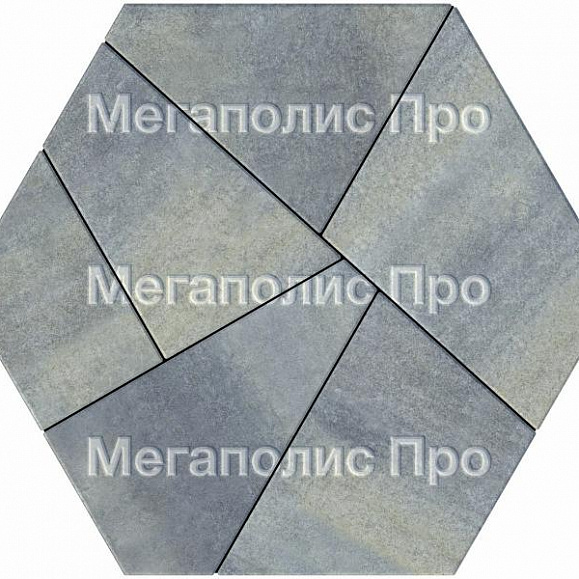 Тротуарная плитка Выбор Оригами Б.4.Фсм.8 80 мм Искусственный камень Габбро фото 3