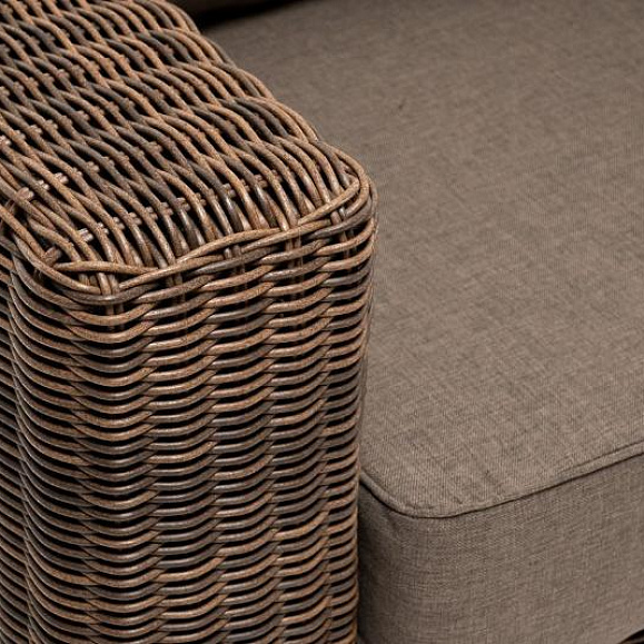 Кресло Боно 4SIS из искусственного ротанга, цвет коричневый фото 2