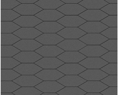 Тротуарная плитка Выбор Скошенный шестиугольник Б.1.ШГ.6 60 мм Стандарт Серый