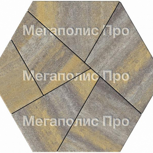Тротуарная плитка Выбор Оригами Б.4.Фсм.8 80 мм Искусственный камень Доломит фото 3