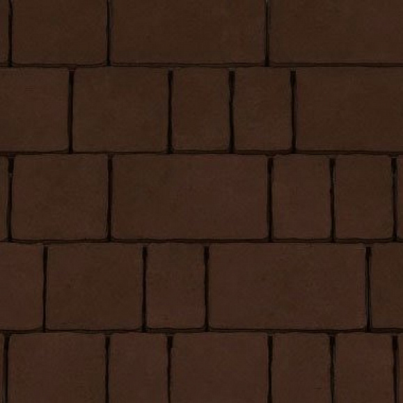 Тротуарная плитка Каменный Век Старый город 60 мм. Темно-коричневый фото 1