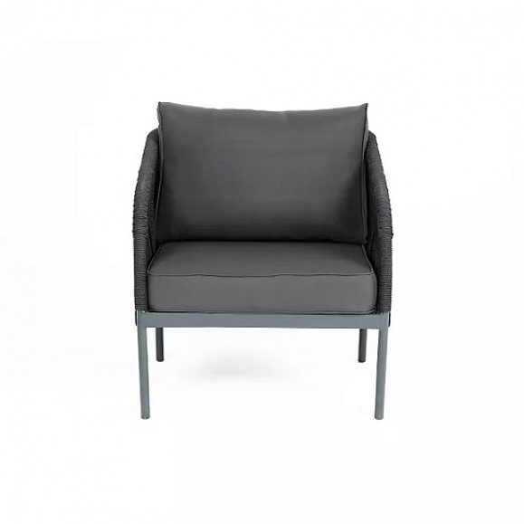 Кресло Канны 4SIS из роупа (веревки), цвет темно-серый фото 4