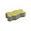 Тротуарная плитка 342 механический завод Волна 240х130х80 мм, желтый