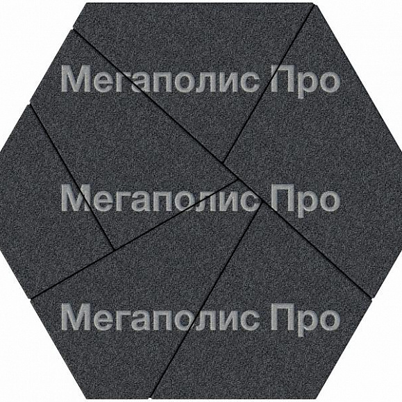 Тротуарная плитка Выбор Оригами Б.4.Фсм.8 80 мм Стоунмикс Черный фото 3