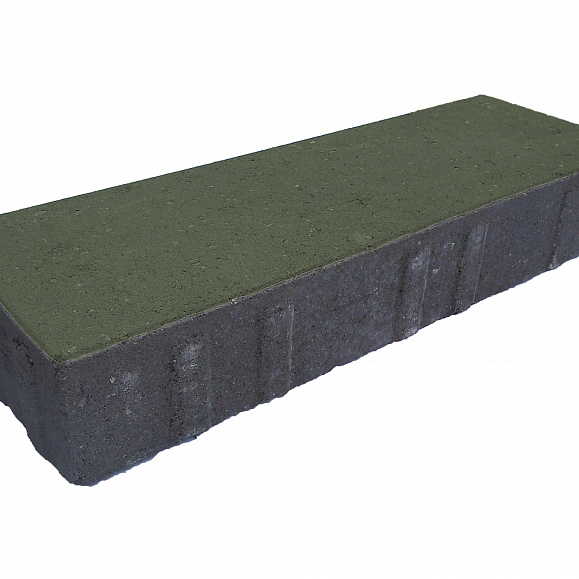 Тротуарная плитка Лидер 40 Паркет 150х450х80 мм Зеленый фото 1