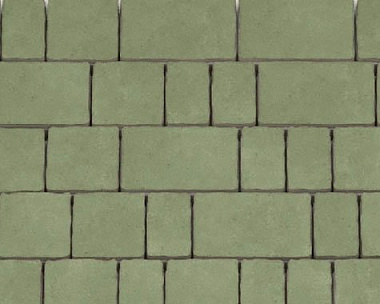 Тротуарная плитка Каменный Век Старый город 60 мм. Зеленый