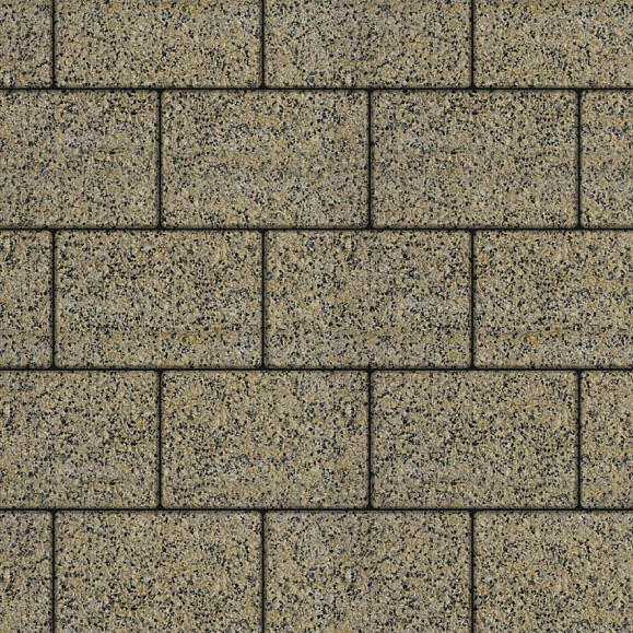 Тротуарная плитка Выбор Прямоугольник Б.1.П.8 300х200х80 мм Гранит Желтый с черным фото 1