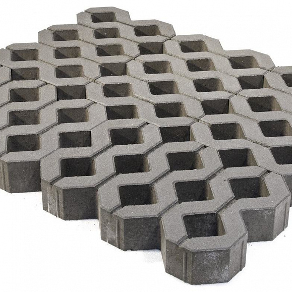 Газонная бетонная решетка  Меба 400х600х100 мм фото 1