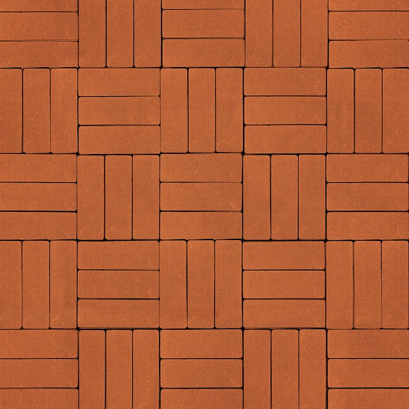 Тротуарная плитка Artstein Паркет 60 мм Оранжевый фото 1