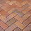 Тротуарная клинкерная брусчатка Penter / Florenz bunt orangegelb geflammt PPK 77/45 200x100x45