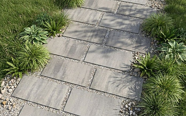 Какие тротуарные плиты выбрать для пошаговых дорожек: размеры плит, материалы и примеры