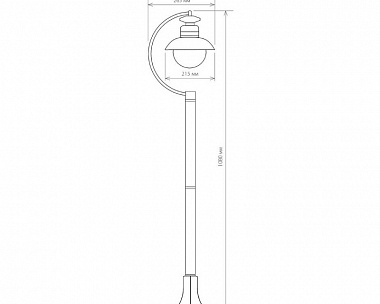 Уличный светильник Elektrostandard Talli F IP44 GL 3002F брауни