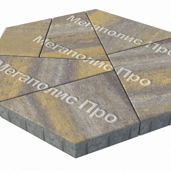 Тротуарная плитка Выбор Оригами Б.4.Фсм.8 80 мм Искусственный камень Доломит фото 2