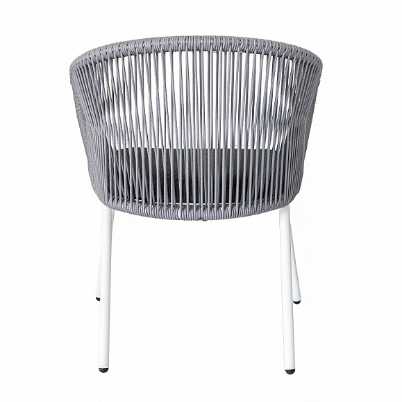 Плетеный стул Милан 4SIS из роупа (веревки), цвет серый фото 5