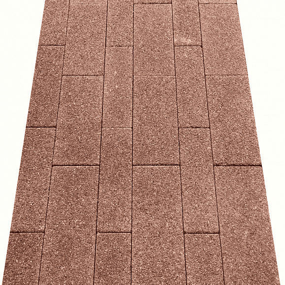 Тротуарная плитка Выбор Паркет мультиформатный Б.9.Псм.8 80 мм Красный Гранит фото 4