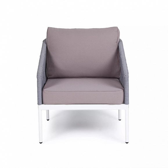 Кресло Канны 4SIS из роупа (веревки), цвет светло-серый фото 5