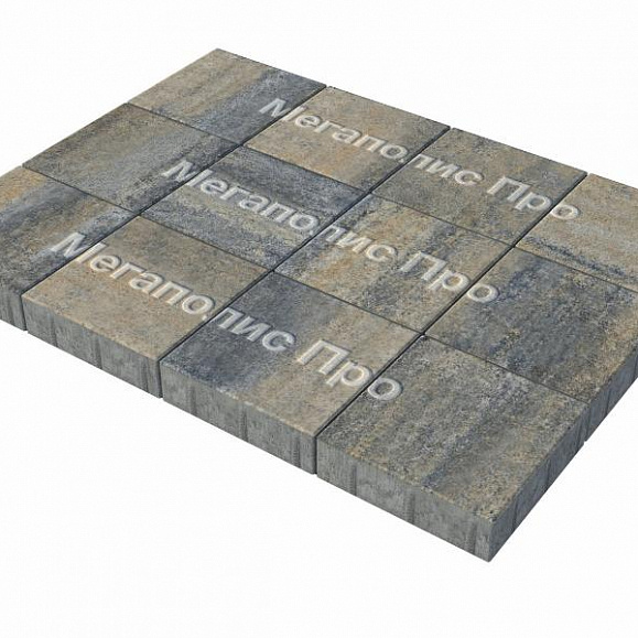 Тротуарные плиты Выбор Квадрум  Б.6.К.8 400х400х80 мм Искусственный камень Базальт фото 3