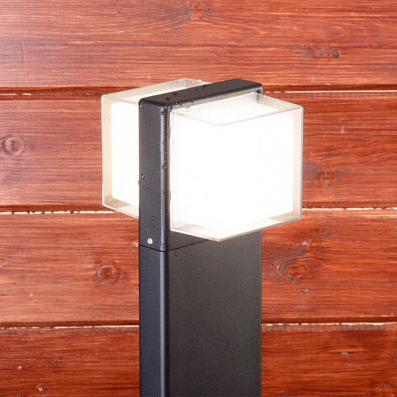 Уличный светильник Elektrostandard Maul IP54 1520 TECHNO LED черный фото 2