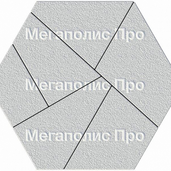 Тротуарная плитка Выбор Оригами Б.4.Фсм.8 80 мм Белый Гранит фото 3