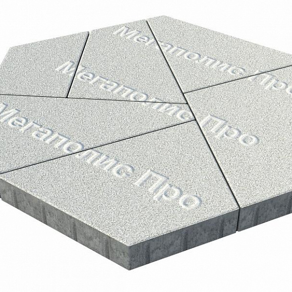 Тротуарная плитка Выбор Оригами Б.4.Фсм.8 80 мм Стоунмикс Белый фото 2
