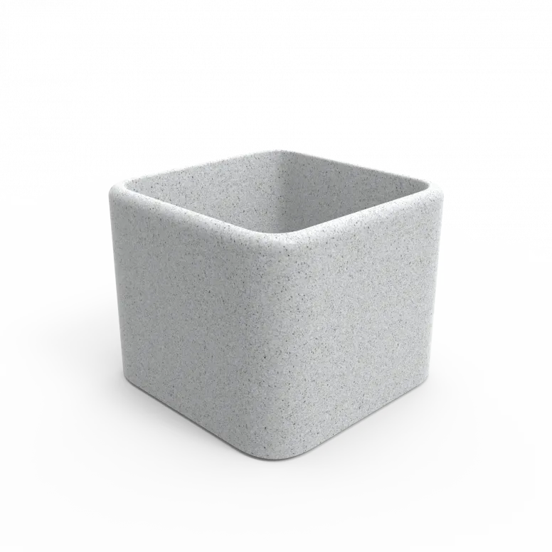 Кашпо Berkano Cubo 60 White Granite фото 1