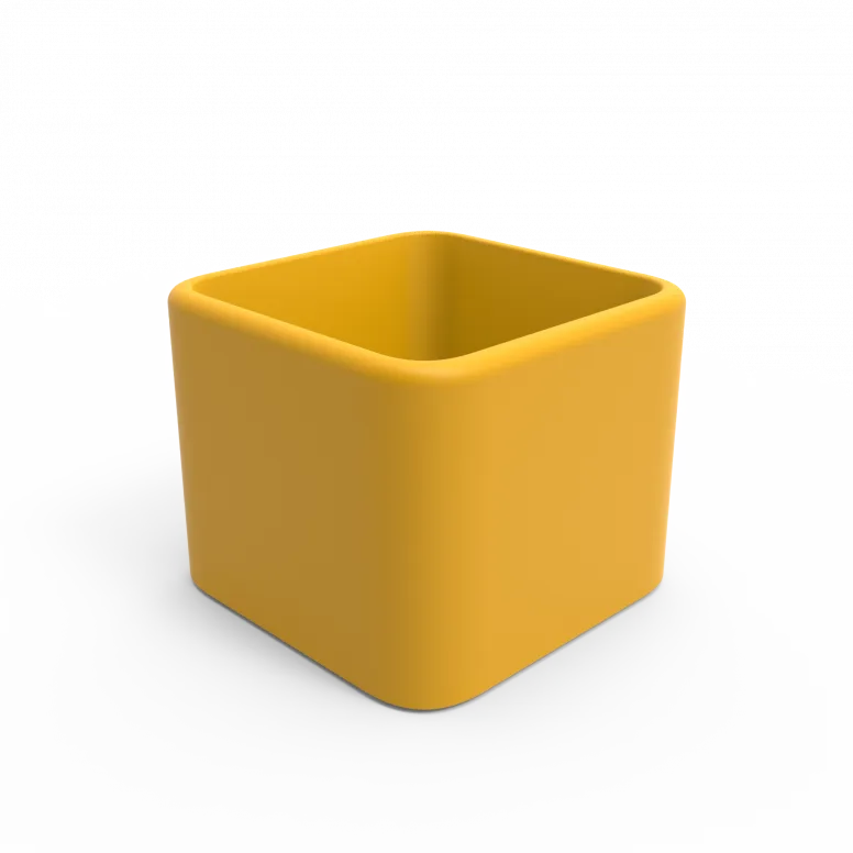 Кашпо Berkano Cubo 60 Yellow фото 1
