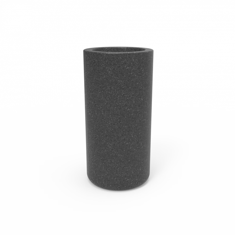 Кашпо Berkano Smoov Planter Cylinder DB Black Granite фото 1