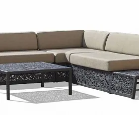 Комплект подушек Vitgarden из водостойкого поролона, цвет Casablanca