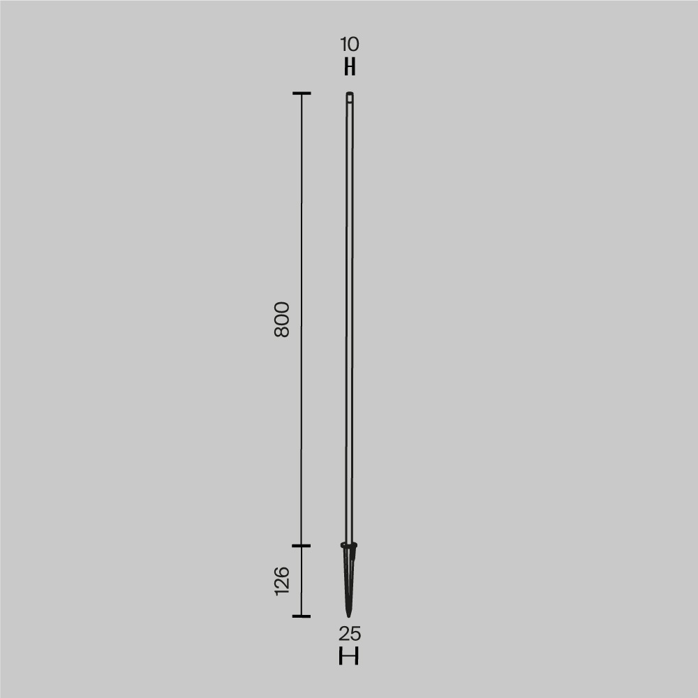 Ландшафтный светильник Spear Maytoni O441FL-L1GF3K1 цвет Графит фото 6
