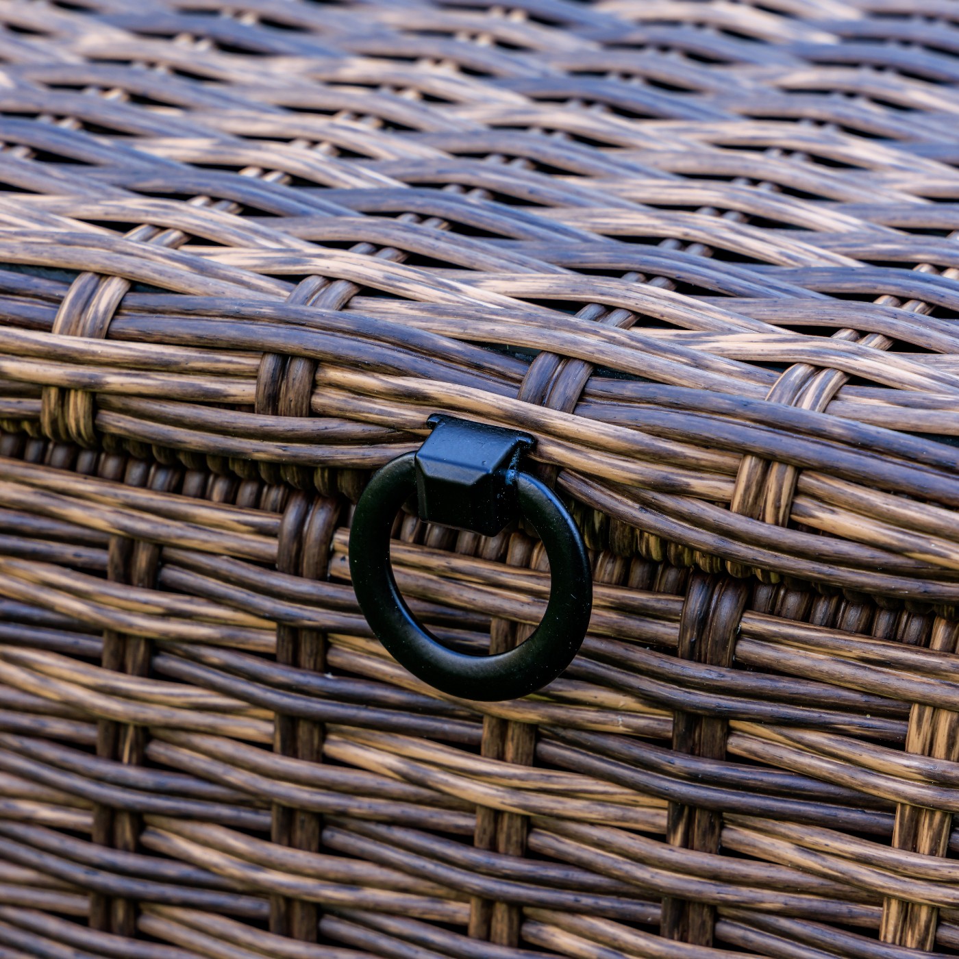 Сундук для хранения Karl 120 Royal Family из искусственного ротанга c колесиками, цвет коричневый фото 6