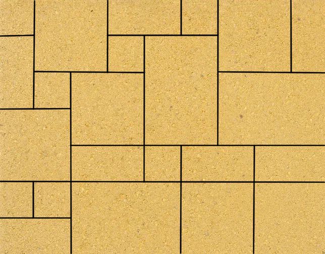 Тротуарная плитка 342 Механический завод Вилла 80 мм Желтый фото 1