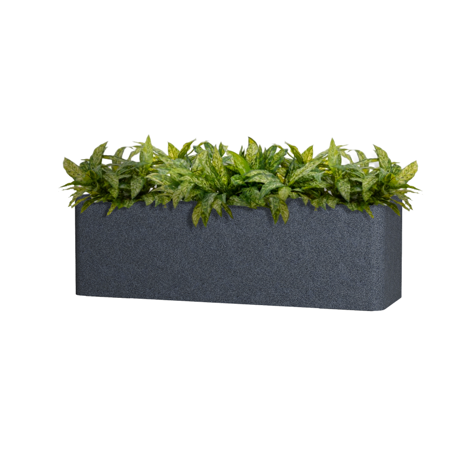 Кашпо TERRAFAKTURA Балконера 94х32х30 Базальт фото 1