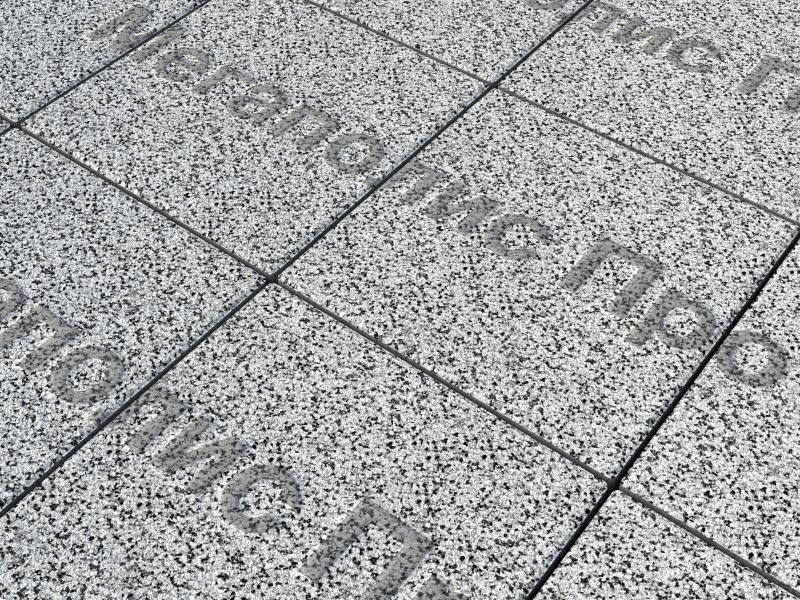 Тротуарные плиты Выбор Квадрат Б.1.К.6 300х300х60 мм Стоунмикс Белый с черным фото 2