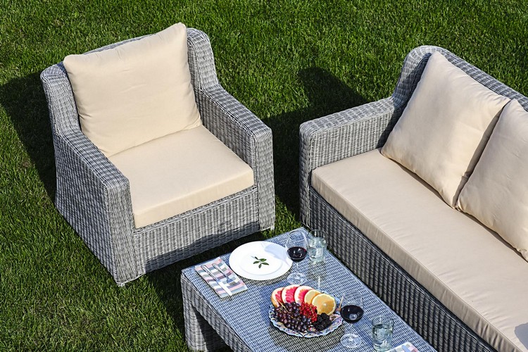 Стол плетеный кофейный из искусственного ротанга SUNSTONE Joygarden фото 5