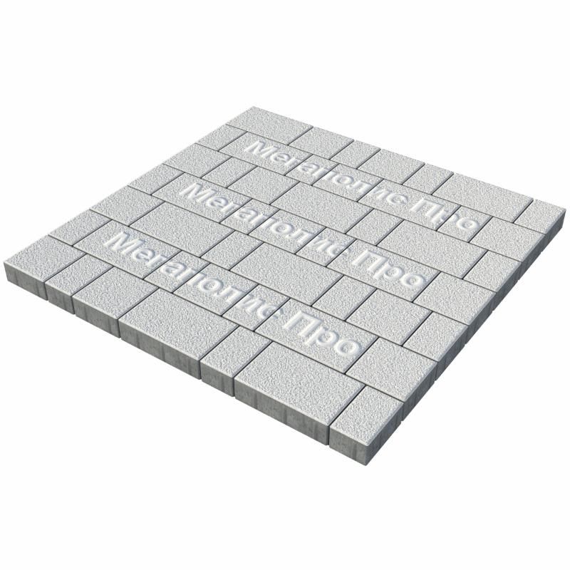 Тротуарная плитка Выбор Старый город А.1.Фсм.4 40 мм. Белый Гранит фото 2