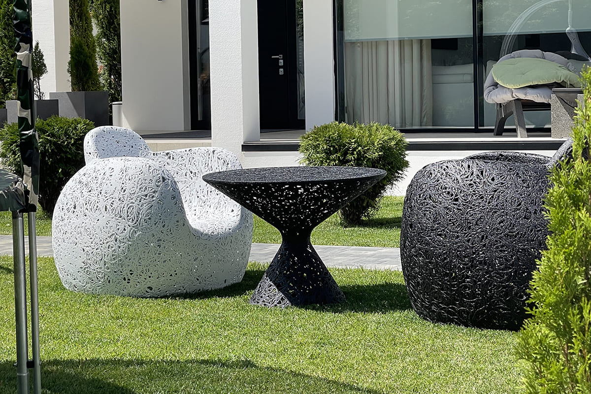 Кресло Vitgarden Stellar Chair Bianco из базальта, цвет белый фото 2