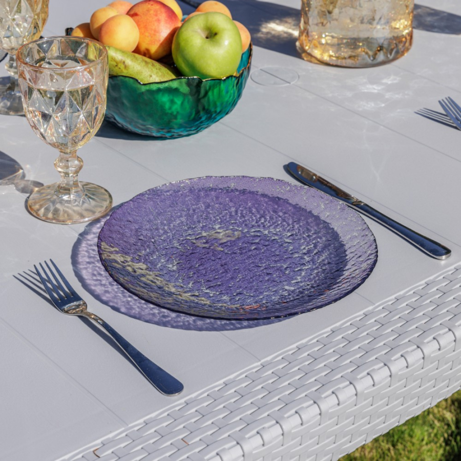 Обеденный стол July Royal Family из пластика, цвет светло-серый фото 5